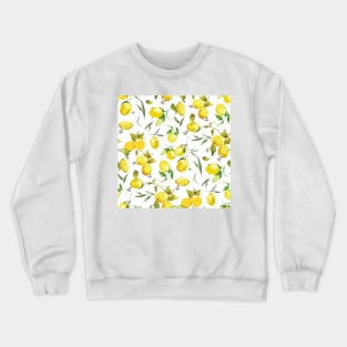 Watercolor lemons 7 Crewneck Sweatshirt